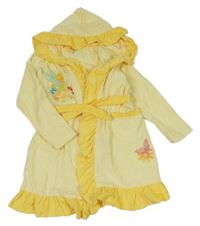 Žlutý froté župan se Zvonilkou a páskem Disney 