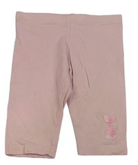 Světlerůžové capri legíny s ploutví mořské panny lupilu