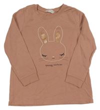 Světlehnědá mikina se zajíčkem H&M