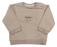 Pudrová mikina s nápisy George