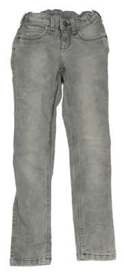 Šedé šisované skinny teplákové rifle C&A