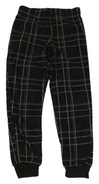 Černo-kostkované fleecové pyžamové kalhoty DESTINATION