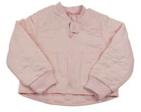 Světlerůžová prošívaná šusťáková zateplená bunda Kiki&Koko