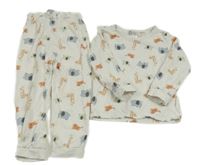 Bílé pyžamo se zvířátky H&M
