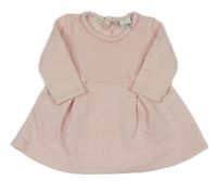 Světlerůžové prošívané šaty s mašličkami JASPER CONRAN