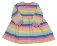 Barevné pruhované teplákové šaty F&F