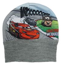 Šedo-světlemodrá čepice s Cars Disney