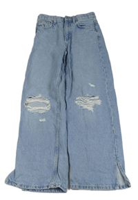 Světlemodré wide leg rifle s prošoupáním Primark