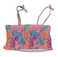 Růžovo-modro-oranžová vzorovaná žabičková plavková lambáda Primark