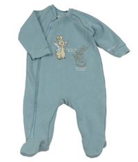 Modrý teplákový overal s králíky - Peter Rabbit Tu