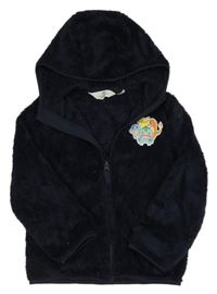 Tmavomodrá chlupatá mikina s Pokémony a kapucí H&M