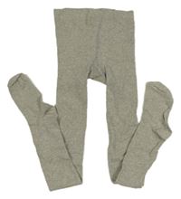 Šedé melírované punčocháče