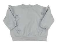 Světlemodrá oversize mikina s volánky Next