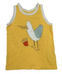 Žluté tílko s rackem Primark