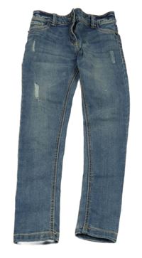 Modré skinny rifle s prošoupáním Tu