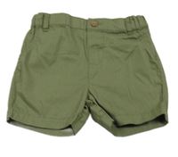 Khaki plátěné kraťasy Primark