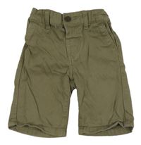 Khaki plátěné chino kraťasy Denim Co.