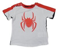 Bílo-červené tričko s pavoukem - Spiderman Adidas