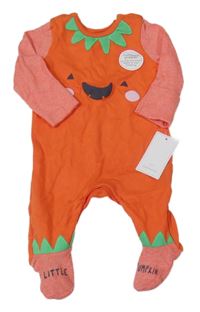 Nové - Oranžový overal s proužky - dýně Mothercare