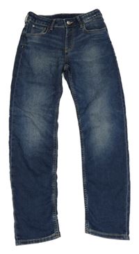 Tmavomodré relaxed fit tapered leg rifle H&M