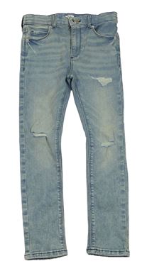 Světlemodré melírované skinny rifle River Island