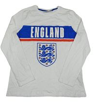 Bílé triko s nápisem - England 