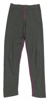 Tmavošedé thermo kalhoty Crane