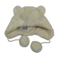 Smetanová kožešinová čepice s ušima M&S