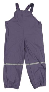Fialové nepromokavé laclové kalhoty Lupilu