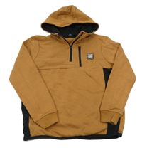 Hnědo-černá mikina s kapucí George