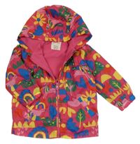 Růžovo-barevná šusťáková jarní bunda s kapucí Matalan
