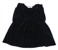 Černé pletené šaty s volánky H&M