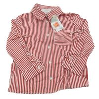 Nové - červeno-bílá pruhovaná halenka Primark