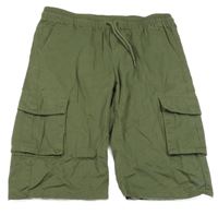 Khaki plátěné kraťasy s kapsami Chapter young