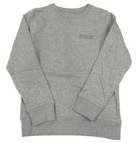 Šedá melírovaná mikina 