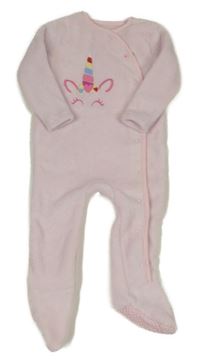 Světlerůžový plyšový overal s jednorožcem dunnes