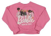 Růžová oversize mikina s Barbie 