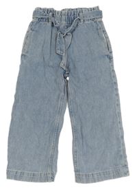 Světlemodré široké rifle s páskem H&M
