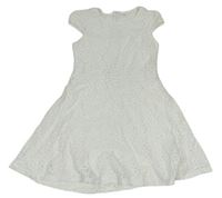 Bílé krajkové šaty C&A
