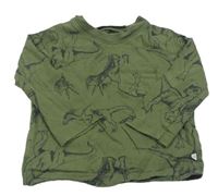 Khaki triko s diny GAP