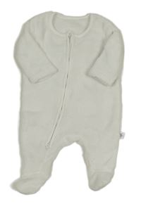 Bílý plyšový overal George