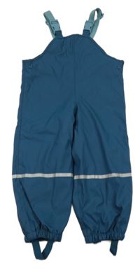 Petrolejové zateplené voděodolné laclové kalhoty Lupilu