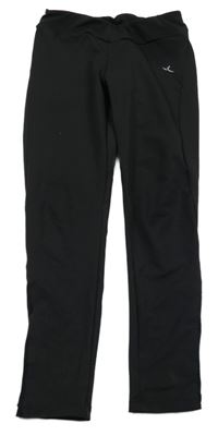 Černé sportovní legíny s flitry 