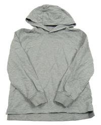 Šedá melírovaná mikina s kapucí S. Oliver
