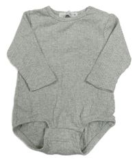 Šedé žebrované body Zara