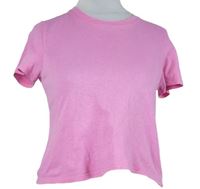 Dámské růžové crop tričko Topshop vel. 32
