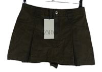 Nové - Dámská hnědá skort koženková sukně Zara 