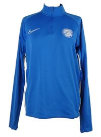 Pánská modrá sportovní funkční mikina s pruhy Nike 