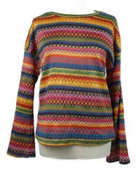 Dámský barevný pruhovaný svetr Shein