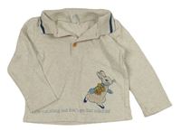 Světlebéžové polo triko s králíčkem M&Co.